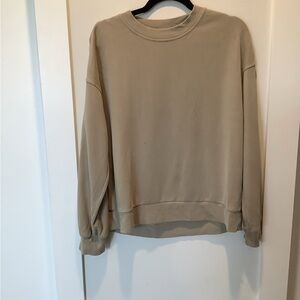 Lululemon Athletica Tan Crewneck Top